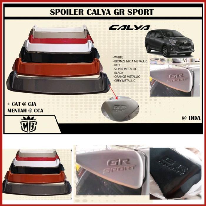 Spoiler Calya / Sigra Model SPORTY With Lampu Embos GR Sport