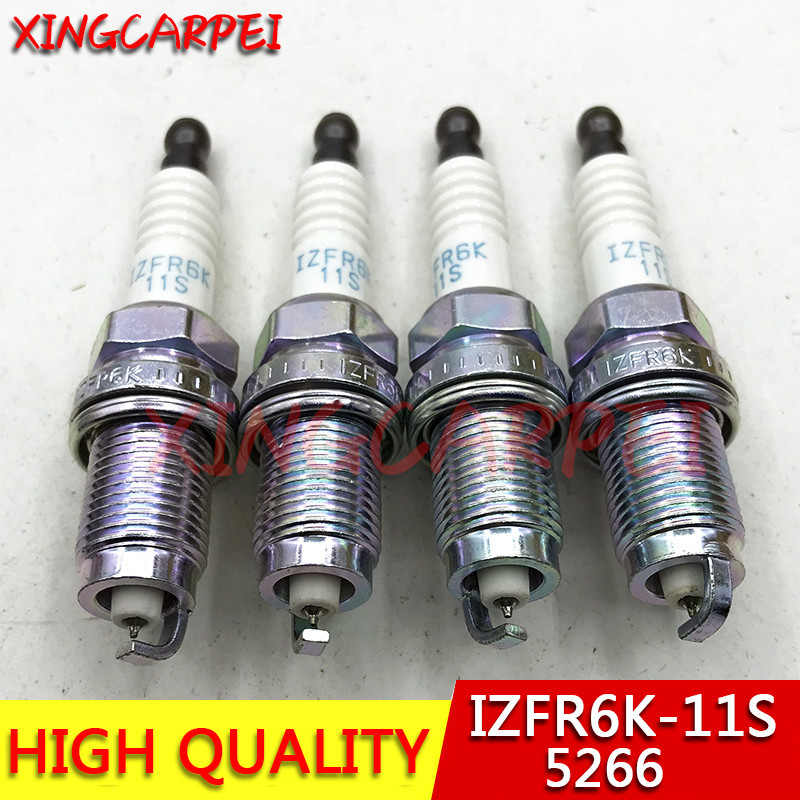 4pcs IZFR6K-11S IZFR6K-11 IZFR6K-13 Iridium Spark Plug For HONDA IZFR6K11S 5266 IZFR6K11 6994