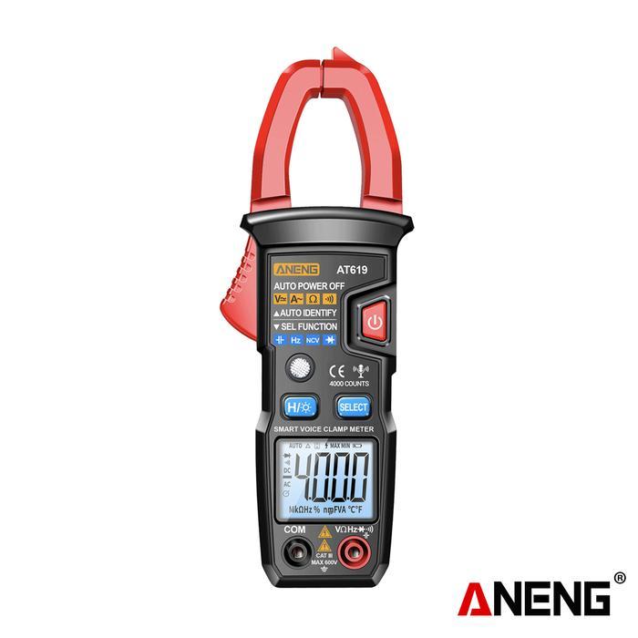 Aneng At619 Digital Voice Broadcast Multimeter Clamp Ac Clamp Meter