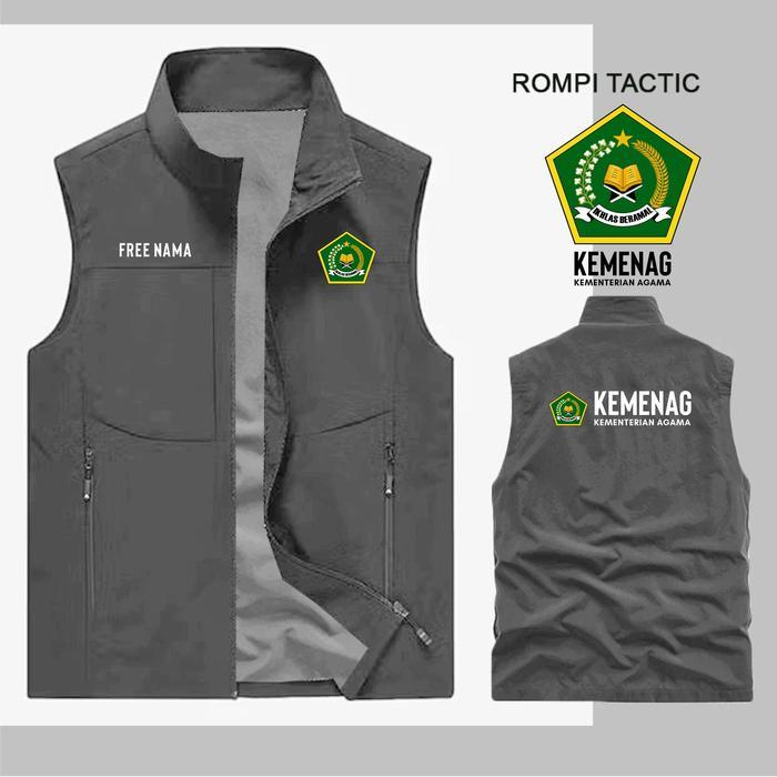 Rompi Tactic KEMENAG Custom Nama / Rompi Custom / Rompi Pria Wanita