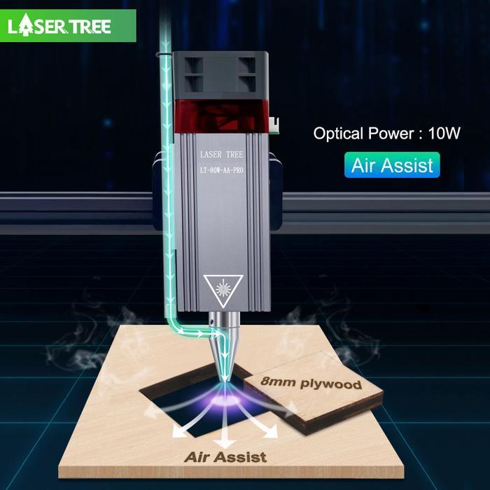 LASER TREE 5W 10W Laser Module 450nm Laser Head Blue Laser for Cnc Laser Engraving Cutting Machine W