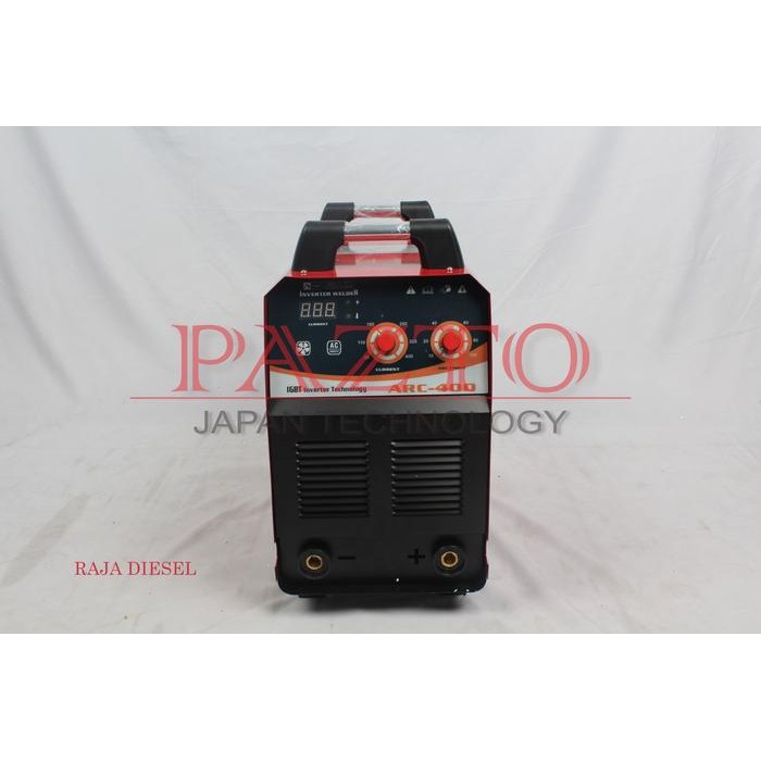 MESIN LAS INVERTER 400 PAZTO TRAFO LAS MMA 400 IGBT 3 PHASE PAZTO