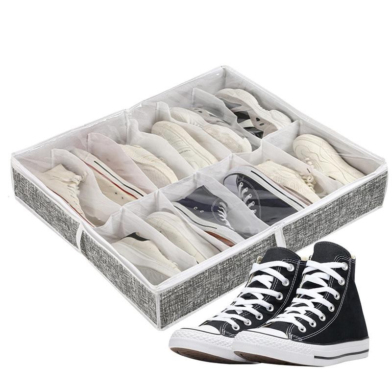 Under Bed Shoe Storage Under Bed Organizer Shoe Box Dividers Dustproof Storage Box Shoe Container fo