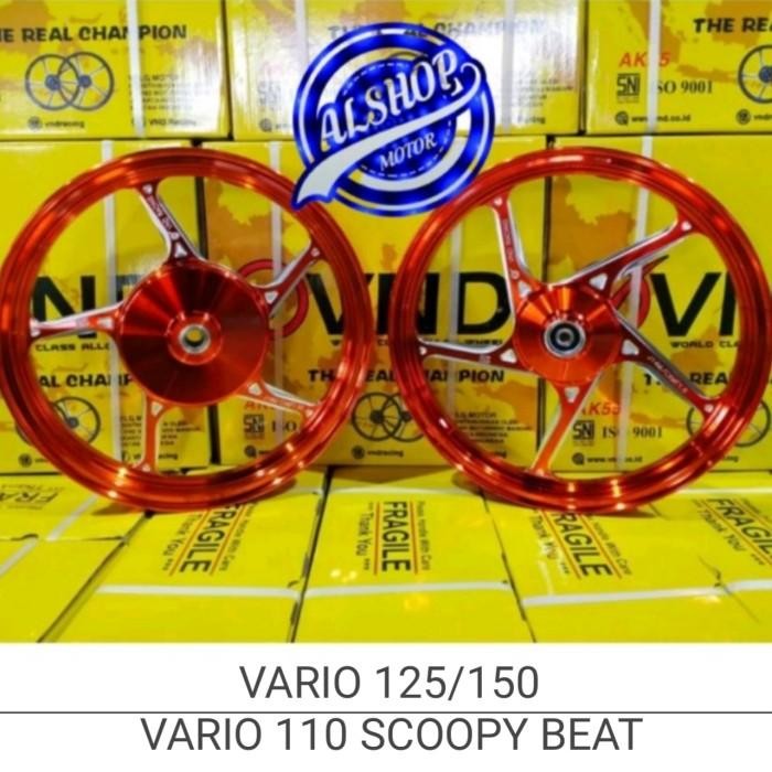 VELG RACING VND AK55 HONDA VARIO 110 HONDA BEAT NEW OLD SCOOPY FI Gold Motor