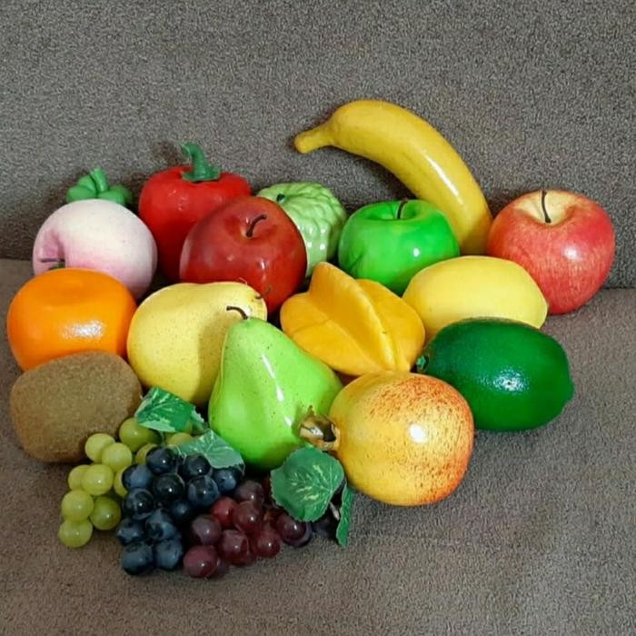 buah hias buah pajangan replika buah imitasi buah hiasan meja pesta