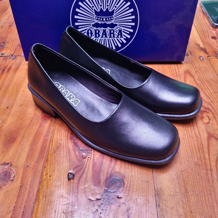 Sepatu Wanita Paskibra Full Kulit Sapi Asli Sepatu Pantofel Wanita Kerja Kulit Sapi