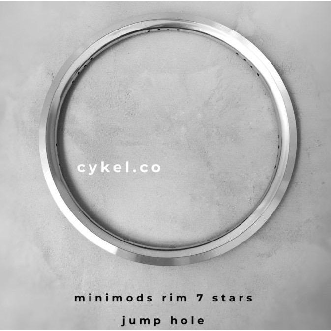 MINIMODS SILVER RIM 16 349 FOLDING BIKE JUMP HOLE 7 STARS FOLDING BIKE