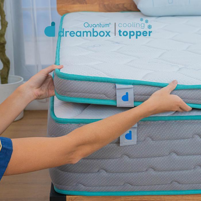 ..- Quantum Dreambox Cooling Topper Aircool / Topper Kasur Dingin / Cool-To-Touch