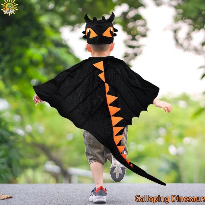 Dinosaurs Cape Kostum Jubah Dinosaurus anak Kostum Dinosaurus Anak set