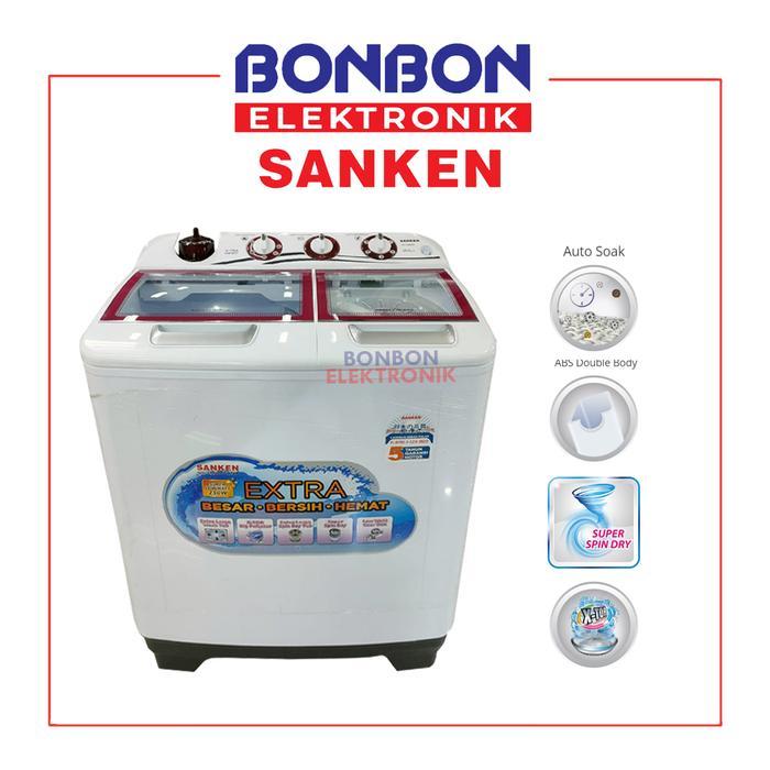 New Sanken Mesin Cuci 2 Tabung 9KG TW-1125 / TW1125 GMR
