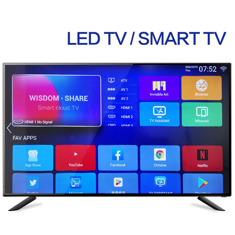 32 Inch Network Smart TV HDR Intelligent Television Built in WiFi 64 bit Processor For Computer Disp