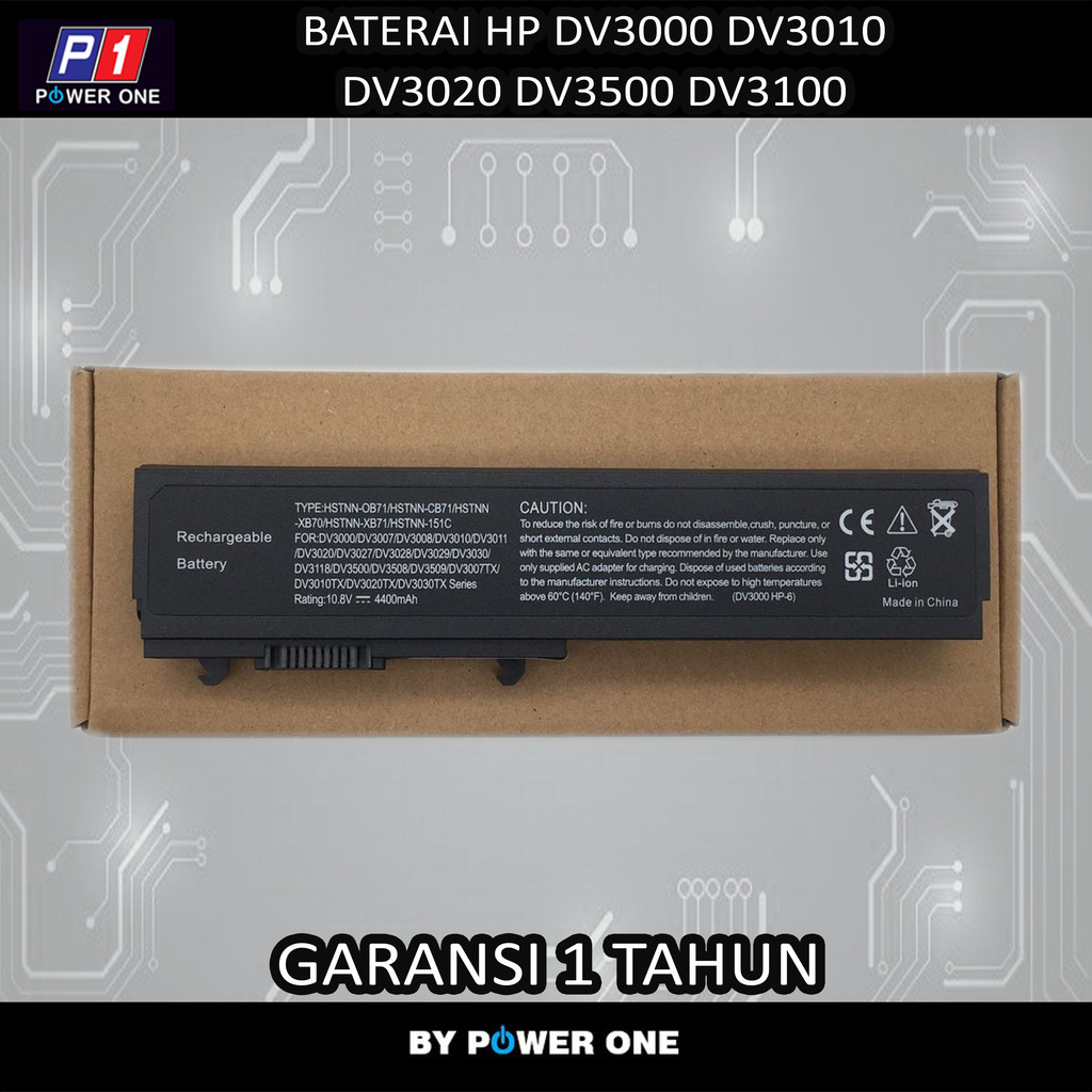 Baterai HP Pavilion dv3000 dv3100 dv3500 HSTNN-OB71