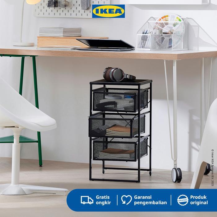 IKEA LENNART Lemari Laci untuk Dokumen Hitam