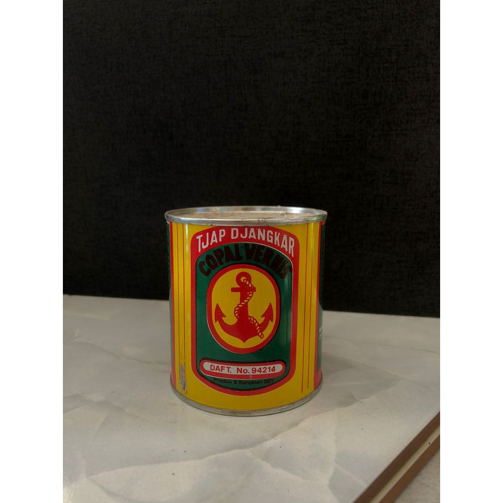 (Khusus Pulau Jawa) Vernish Politur Kayu Clear Kaleng Kecil Bening Jangkar