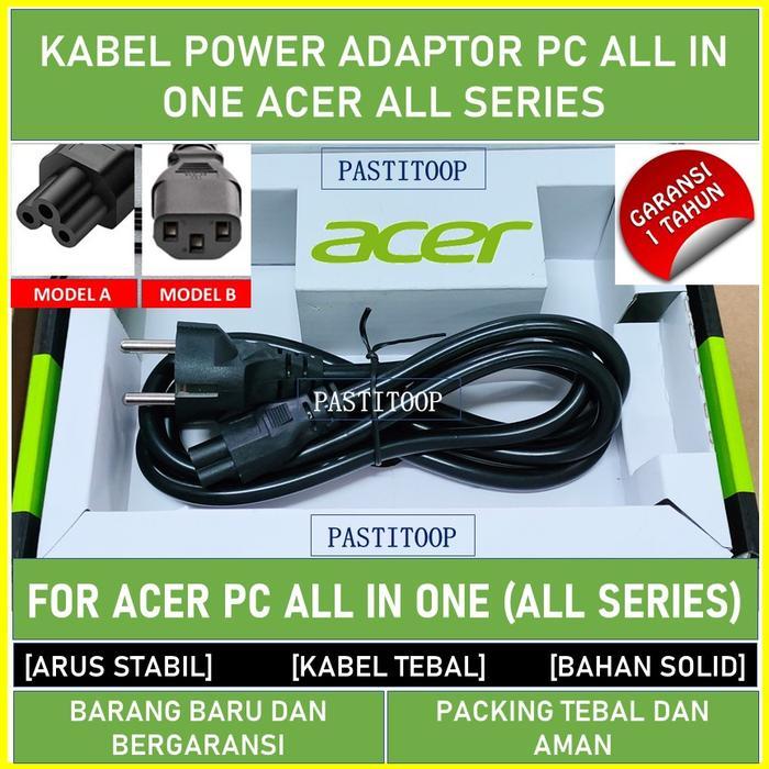 Kabel Power Adaptor Laptop Acer 3 Lubang Original