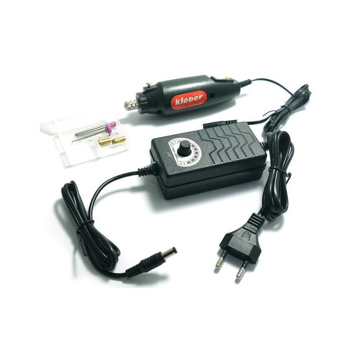 Paket Mini Drill Set Dc Kleber + Dimmer Speed Control 3-24 Volt