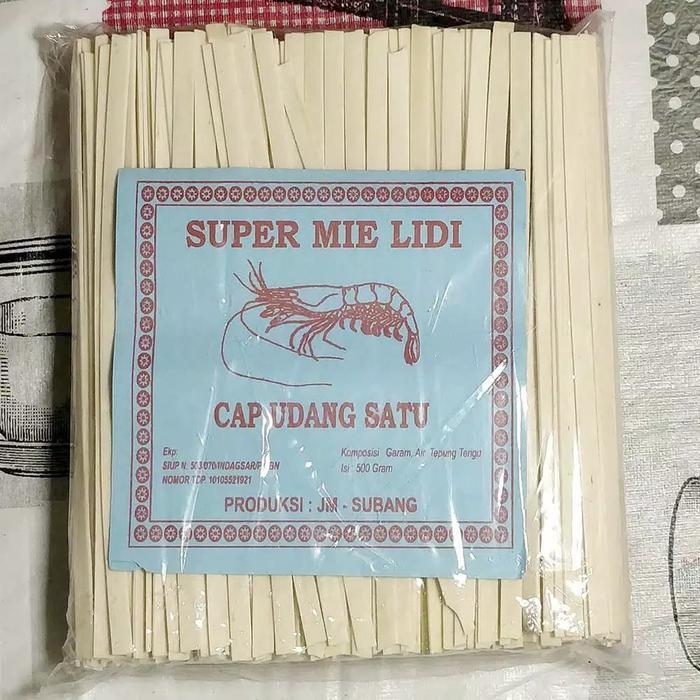 Mi Lidi Mentah / Mie lidi pipih Mentah / Mie Lidi Gepeng