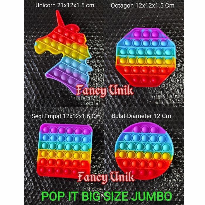 Push Bubble Fidget Pop It Fidget Toys Pop It Rainbow Termurah