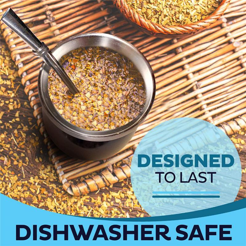 230ML Yerba Mate Cup Stainless Steel Mate Tea Cup Tea Cup Set For Argentina Insulated Straw Cup Insu