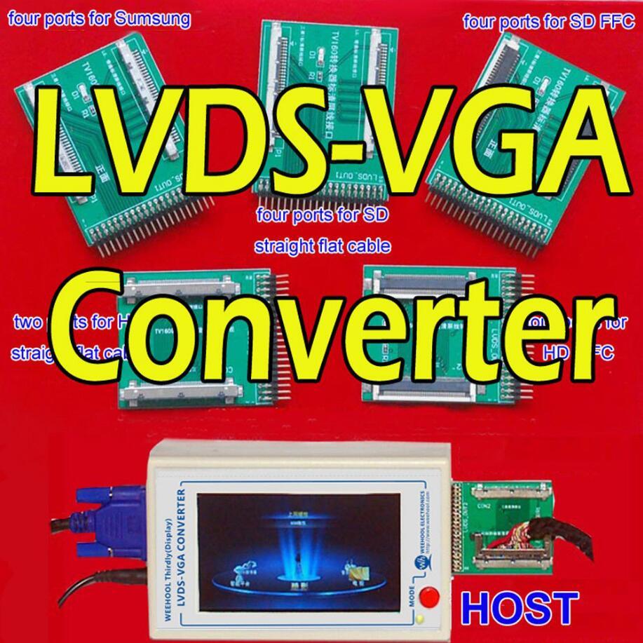TKDMR New TV160 Full HD LVDS Turn VGA (LED/LCD)TV Mainboard Tester Tools Converter (Display