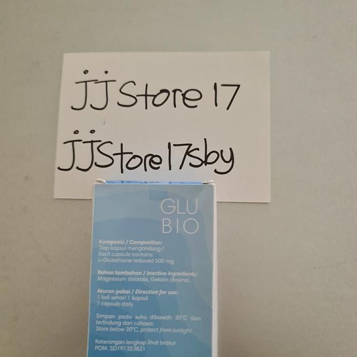 qgk4- Glubio Glutathione Original 1Box Isi 30 Kapsul