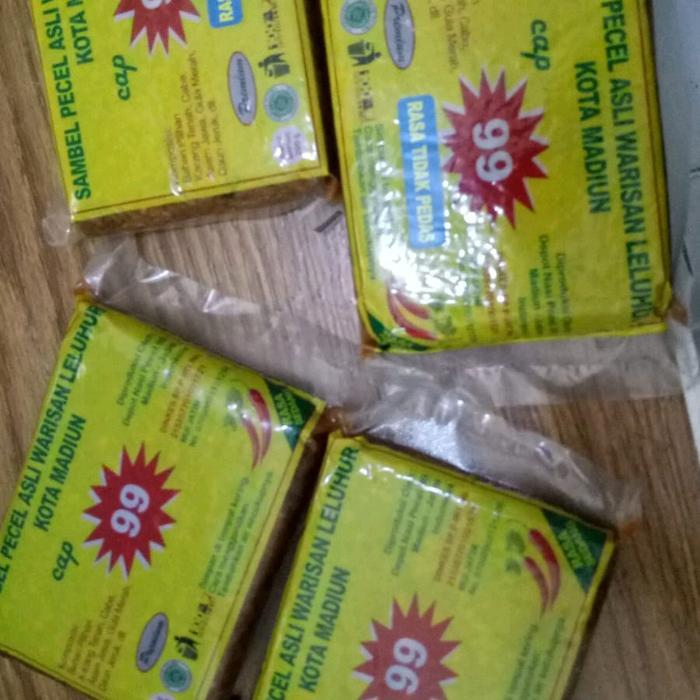 SAMBEL PECEL CAP 99 ASLI KHAS KOTA MADIUN BUMBU KACANG KETOPTAK SALAD GORENGAN
