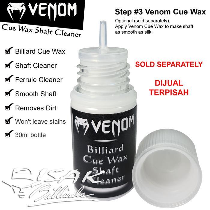 Venom Cue Sponge - Shaft Smoother & Burnisher Alat Stick Billiard Cues