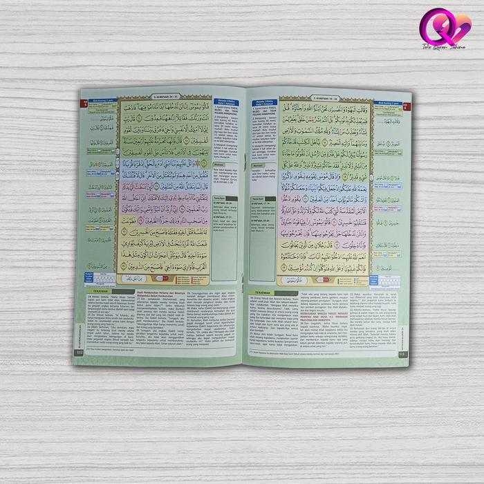 Sedia AL QURAN PER JUZ QURAN HAFALAN QURAN TERJEMAH QURAN TAJWID WARNA