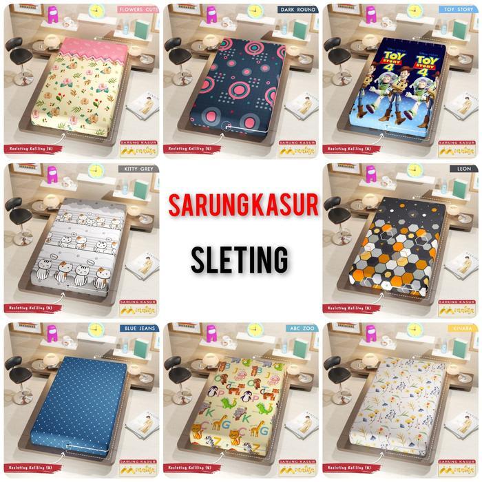 Sarung Kasur Monalisa Single 120x200x20 cm Sarung Kasur Sleting