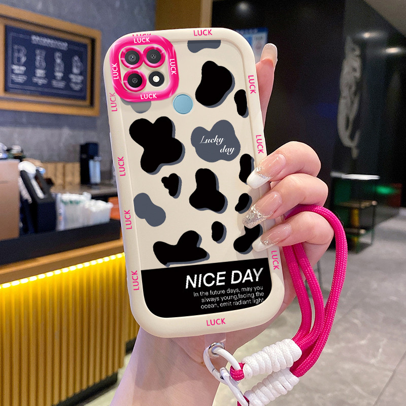 Casing Hp untuk OPPO A15 A15s A35 4G Case Casing HP Softcase silikon Kasing lanyard pribadi penutup 