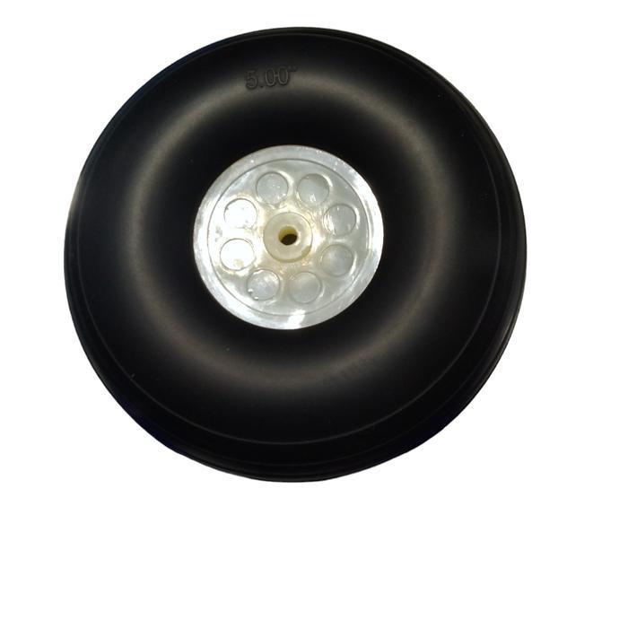 ecdc- Rc Plane Roda Pesawat Karet Rubber Wheel 5Inch 127Mm