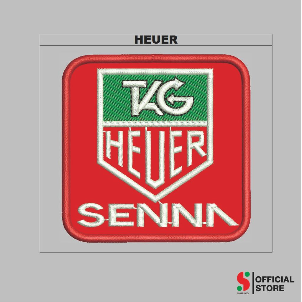 SPORT-258 PATCH BORDIR KOMPUTER LOGO/EMBLEM TAG HEUER SENNA