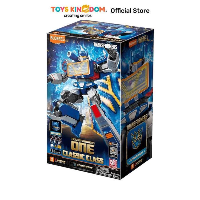 Toys Kingdom Blokees Transformers One Classic Class Action Figure Soundwave - Biru Kids Toy Mainan