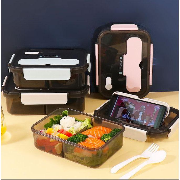 Lunchbox Kotak Makan Siang Box Tahan Panas Microwave Bekal Plastik