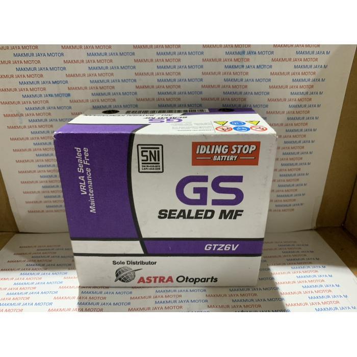 Aki GS Astra GTZ6V idling Stop Battery Vario Techno (Dijamin Asli)