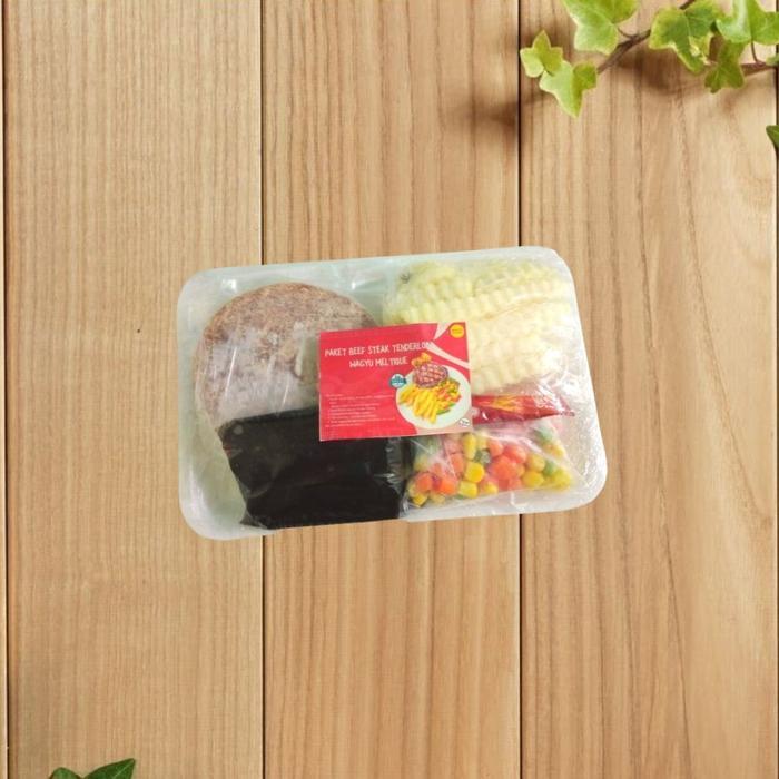 kfud- Paket Komplit Daging Steak Wagyu Tenderloin Meltique Premium 450 G