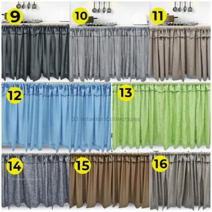 Gorden Kolong Meja Dapur Gorden Tirai Penutup Bawah Meja Dapur Original