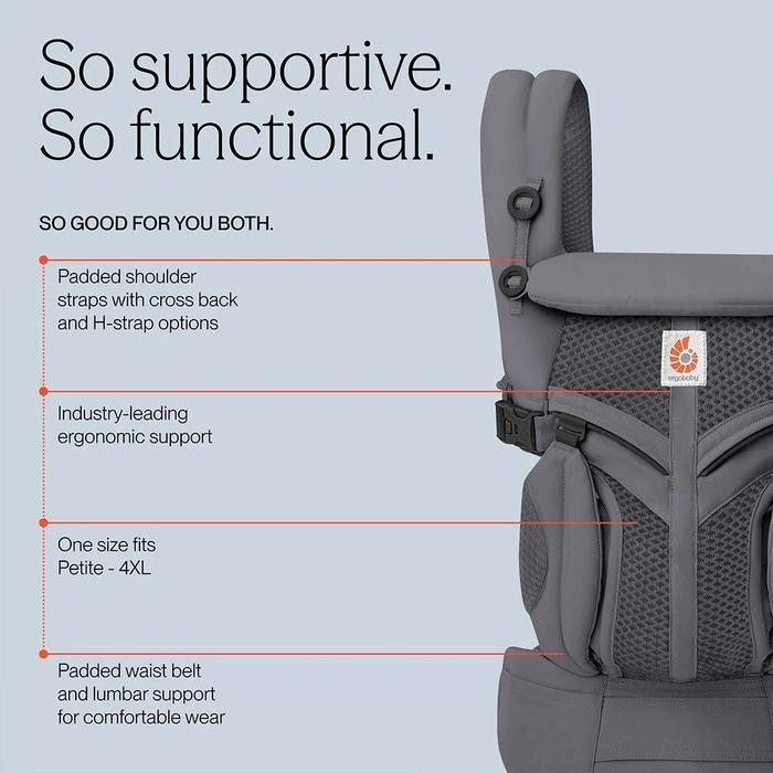 Kaffa - Ergobaby Carrier Omni 360 Classic Mesh Gendongan Ergobaby Asli Original 100%