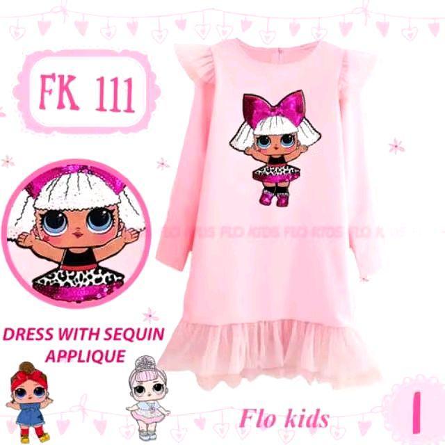 Dress anak sequin Fk 111 i