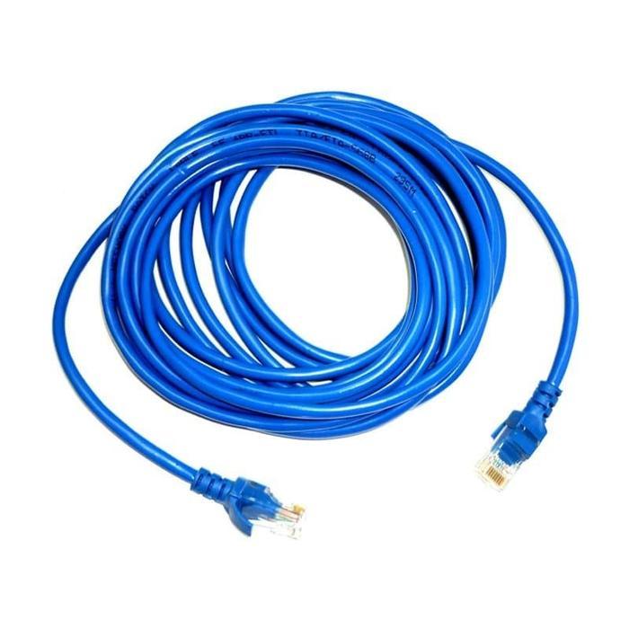 BERMUTU KABEL CABLE LAN 10M 10 M CAT 5E / KABEL CABLE UTP 10 METER CAT 5 PABRIKAN High Quality pc