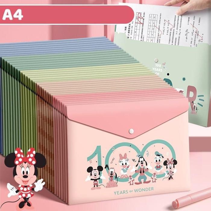 5Pcs Map File Kartun Folio Map Dokumen Tempat Penyimpanan File Dokumen Organizer Map File Murah