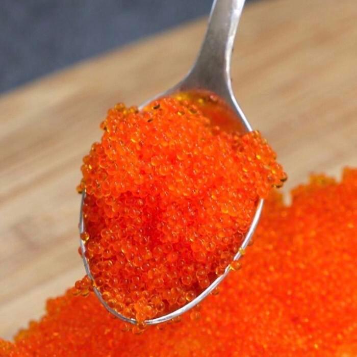 Telur Ikan Salmon / Telur Ikan Tobiko / Telur Ikan Terbang / Pasti Promo