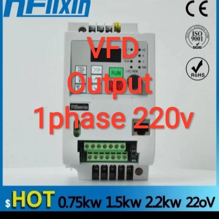 VFD Inverter 2,2Kw input 1phase 220V, output 1Phase 220V
