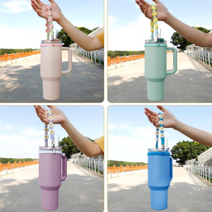 CODWater bottle strap/water bottle silicone strap/glass holder/Stanley Owala drinking water bottle