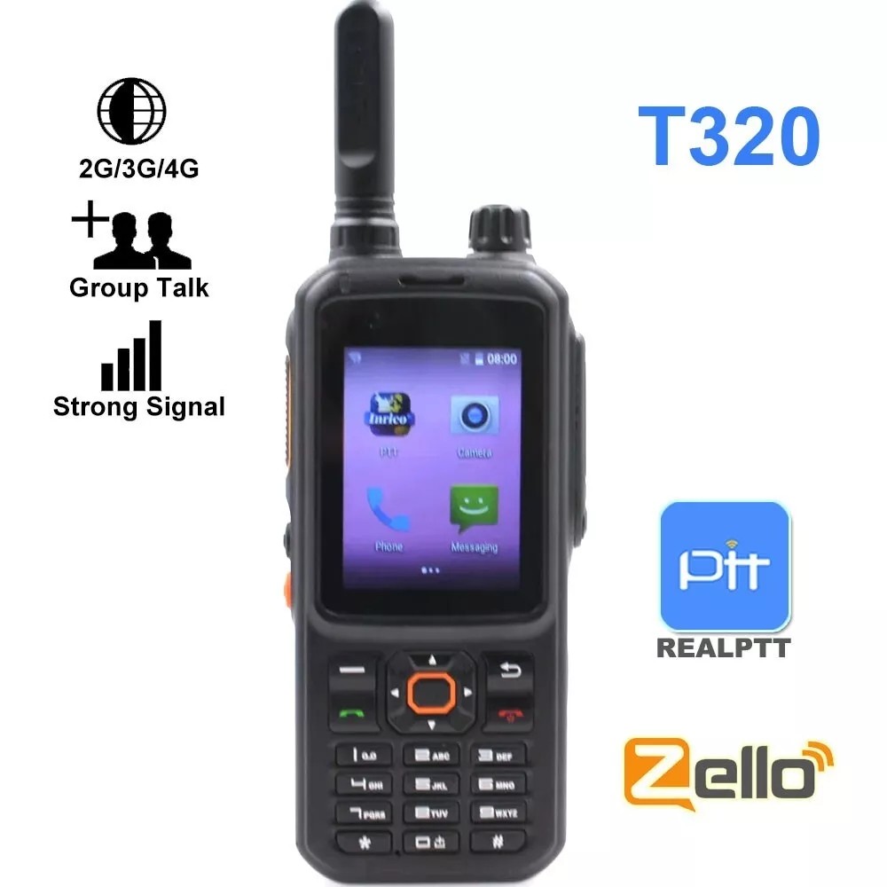 New Inrico T320 4G Network Radio Unlock Android 8.1 Mobile Phone Type-C Plug Mobile Phone Global
