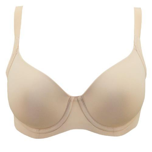 Bra Full Cup Berkawat dengan Busa Kepadatan Tinggi Krem C85/38C