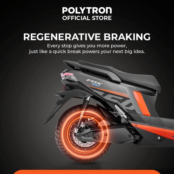 TERLENGKAP Polytron Fox 350 - Battery as Service - Electric Sepeda Motor Listrik - OTR Jawa Barat &