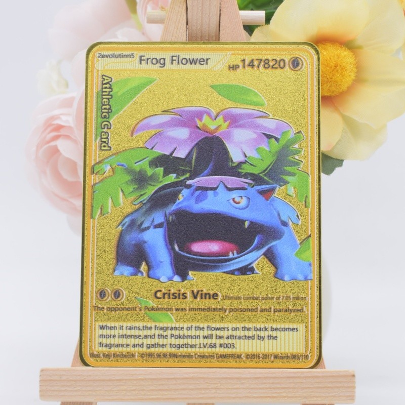2026 NEW Pokemon Metal Card 10000 Points Arceus Charizard Super Card Golden English Mewtwo Vmax