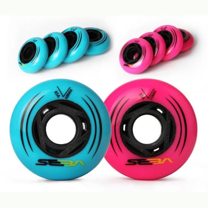TERBARU RODA WHEEL SEBA SEPATU RODA INLINE SKATE 68mm 85A FREESTYLE SLALOM