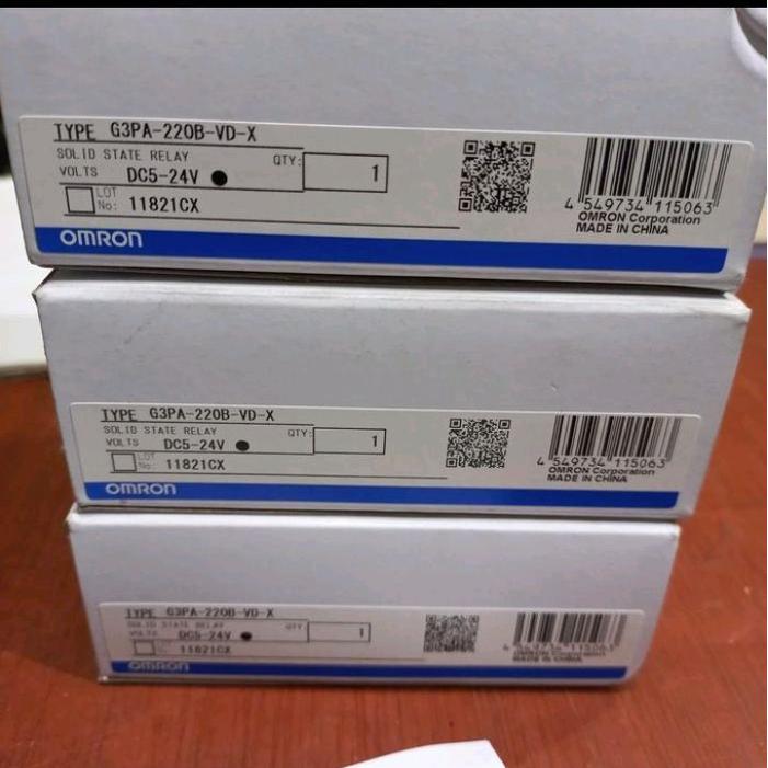 SOLID STATE OMRON G3PA-220B-VD-X 20A/SSR OMRON G3PA-220B-VD-X ORIGINAL ASLI